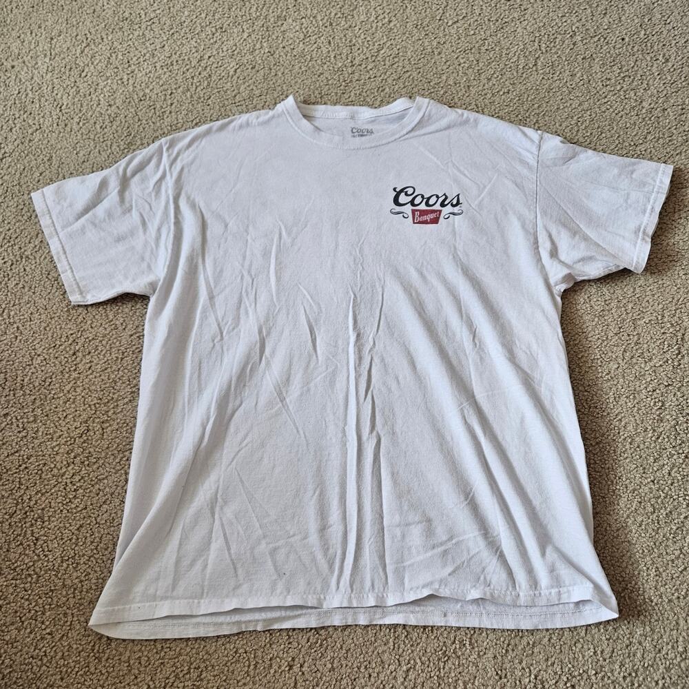 Coors graphic tshirt white XL